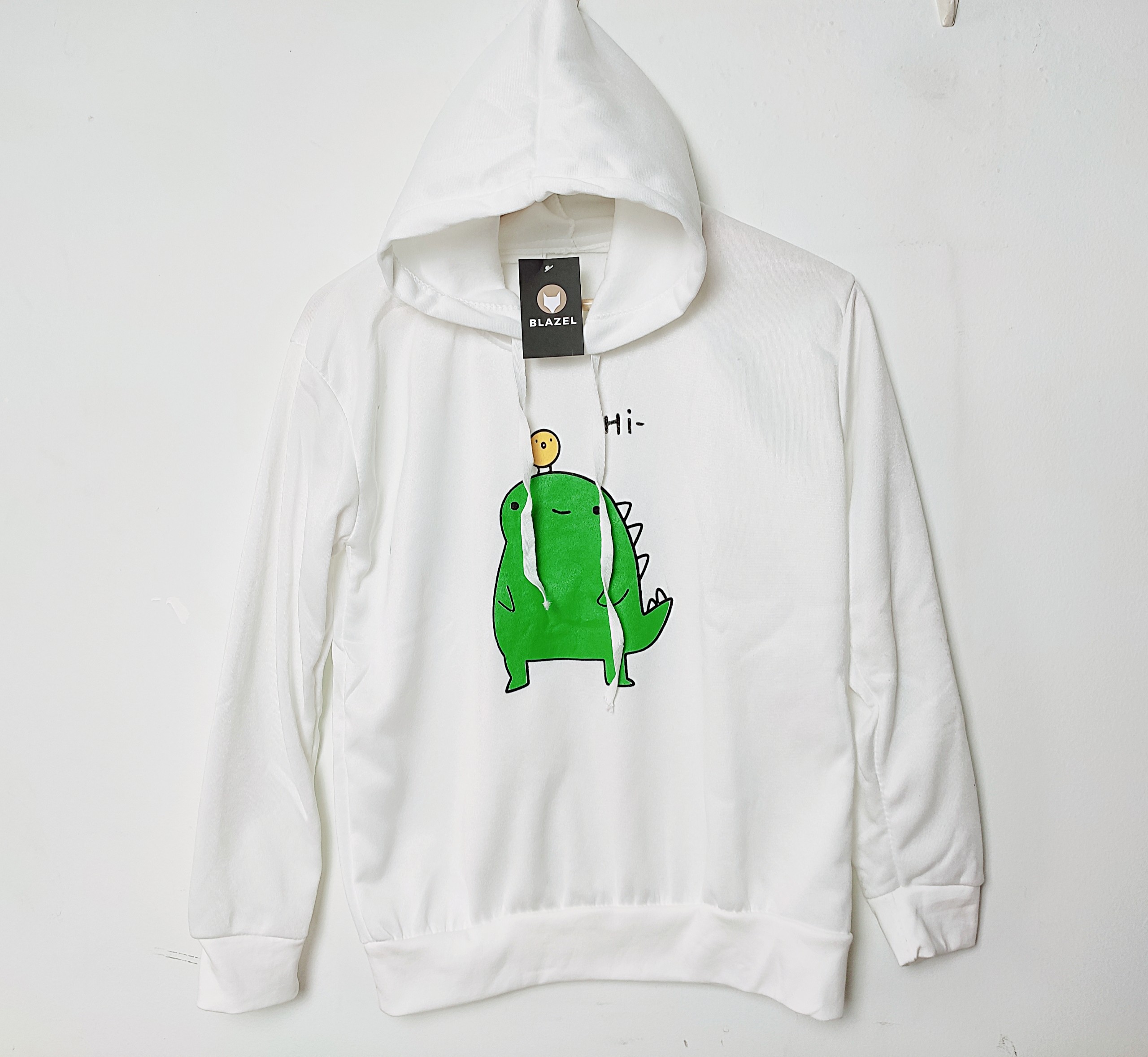 Áo Hoodie Nữ / Nam - Áo Khoác Nỉ Hình Khủng Long Hi Siêu Dễ Thương Blazel, 3 Màu Sắc - Hàng Chính hãng