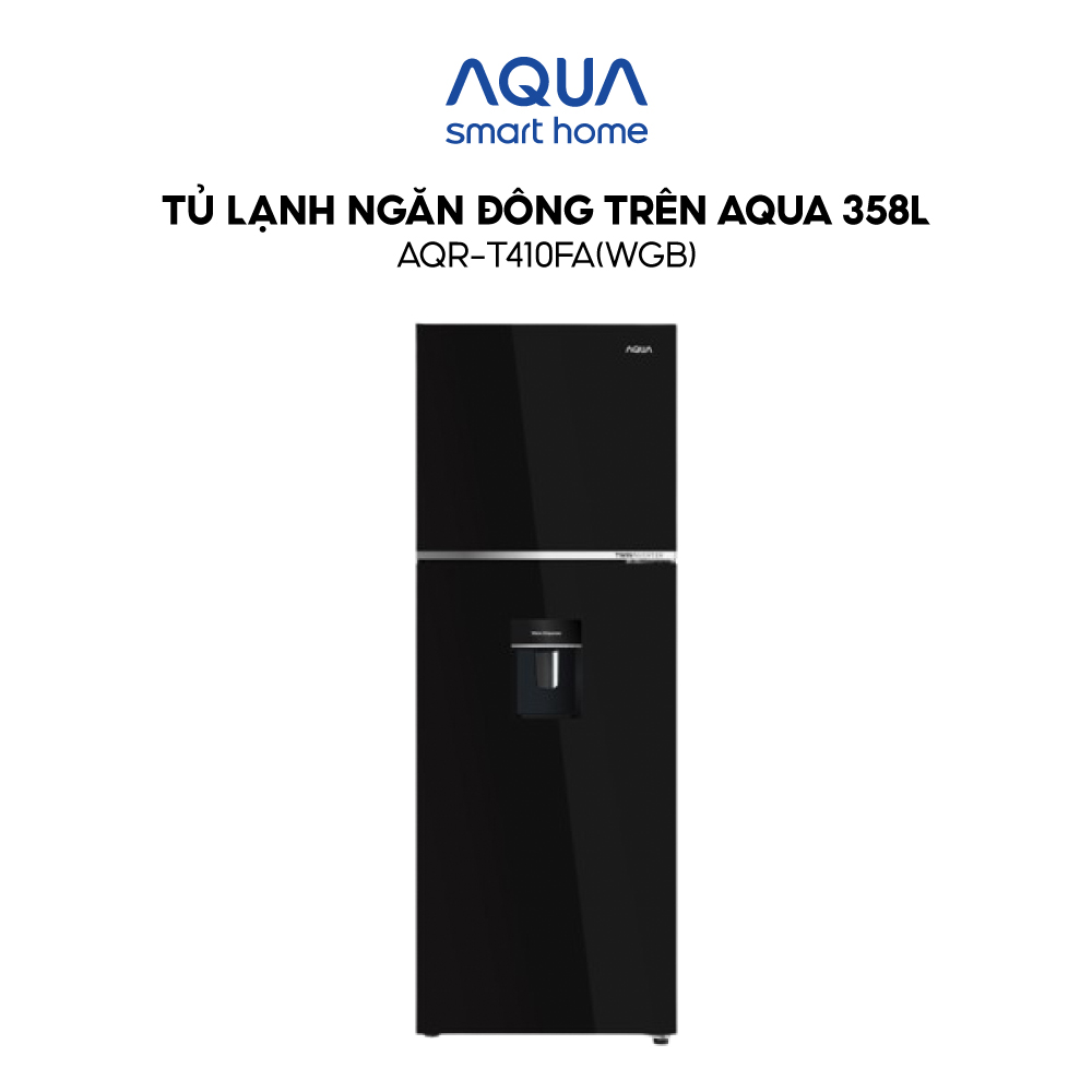 Freeship toàn quốc - Tủ lạnh ngăn đông trên Aqua 358L AQR-T410FA(WGB) - Bảo hành 2 năm - Hàng chính hãng