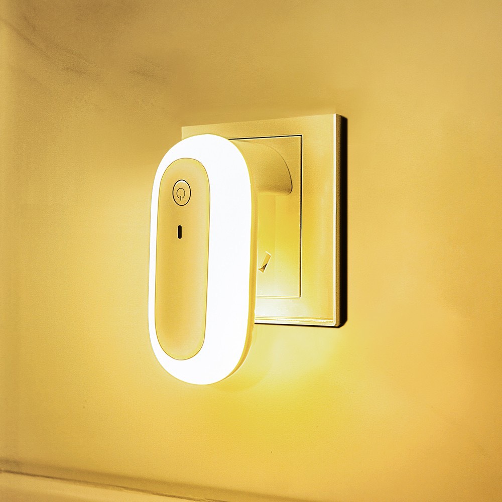 Đèn Ngủ Thông Minh - Đèn Ngủ Điều Khiển Từ Xa OVAL NIGHT LIGHT - 10 Cấp Độ Sáng, Chế Độ Hẹn Giờ - Hàng Chính Hãng