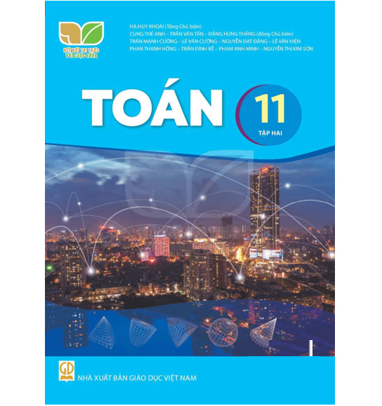 Sách - Toán 11 tập 2 Kết Nối và 2 tập giấy kiểm tra kẻ ngang vỏ xanh