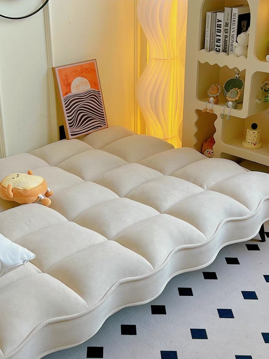 Sofa giường bed bọc nỉ nhung siêu êm ái Tundo giá rẻ hiện đại KT 150 x 100cm