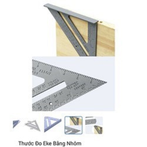 Thướt Ê KE đo góc nhôm dày 4mm+ 180mm+255mm