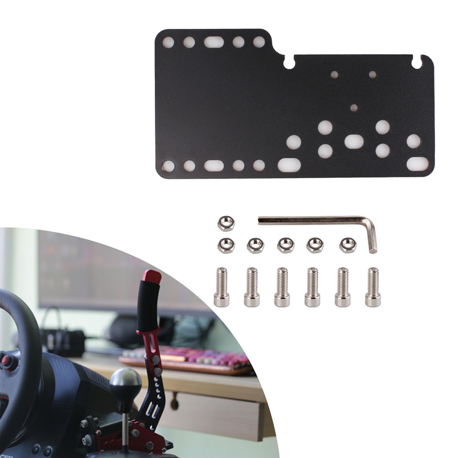 USB Handbrake Plate PC USB Handbrake Bracket Controllers Attachments Assembly Direct Replaces Easy Installation Aluminum Alloy Universal Fit