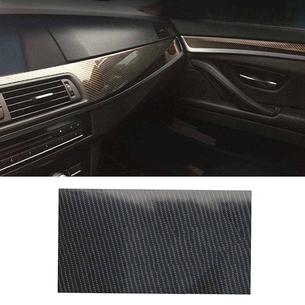 Gloss Black Textured Car Wrap Sheet Protective Film Decal Sticker 50X200cm