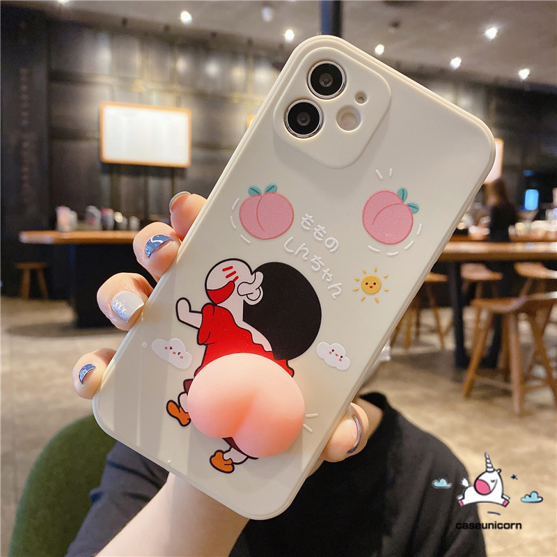 ốp điện thoại Hình Shin-Chan 3d Dễ Thương Cho Iphone 12 11 13 Pro Max X Xs Max Xr 6 6s 7 8 Plus