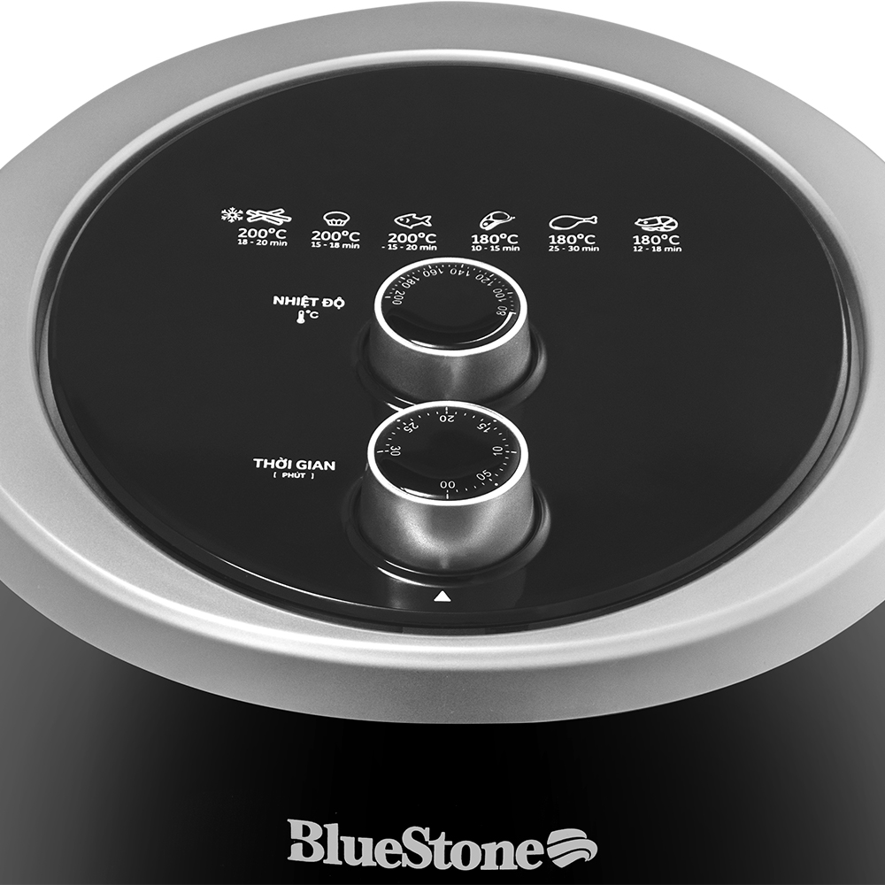 Nồi Chiên Không Dầu Bluestone AFB-5870, 5.0Lít-2000W, Hàng Chính Hãng