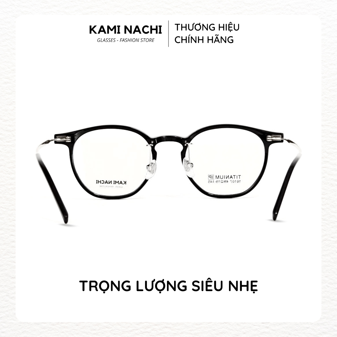 Gọng kính The Angel phiên bản Sari chất liệu Titanium mạ I-on mã 16107X KAMI NACHI