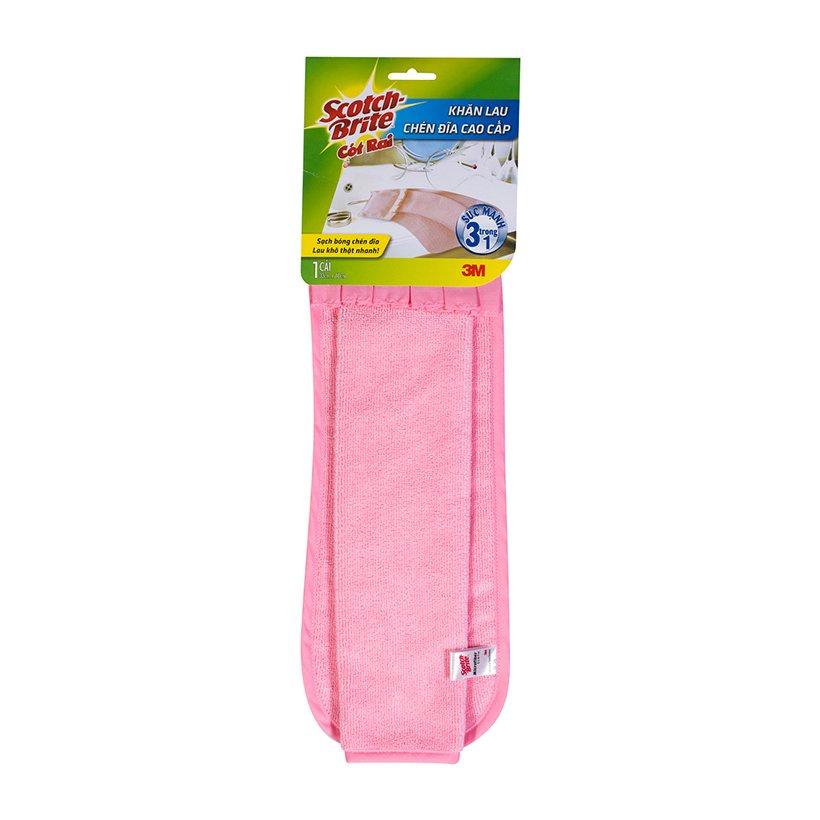 Khăn lau chén đĩa Microfiber cao cấp 3 trong 1 Scotch-Brite 3M