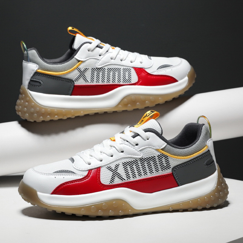 Giày Thể Thao Nam GEMI - Giày Sneaker Màu Xám - Trắng - Đen Trẻ Trung Năng Động - G5491