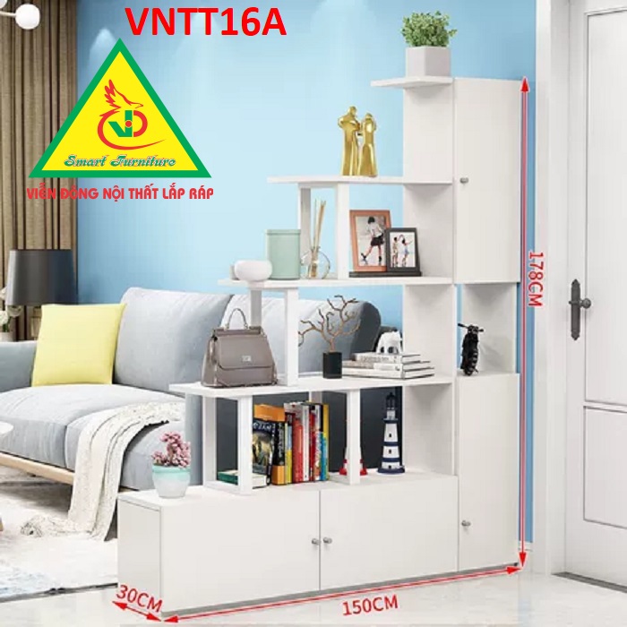 TỦ KỆ TRANG TRÍ KIÊM VÁCH NGĂN VNTT16 - Nội thất lắp ráp Viendong Adv