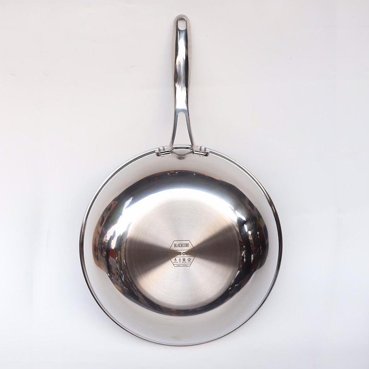 Chảo Blackcube inox 3 lớp chống dính đáy từ KimsCook cao cấp chống trầy 26cm, dùng được tất cả các loại bếp / Induction