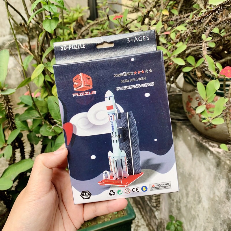 Mô Hình Lắp Ráp 3D Tàu vũ trụ, vệ tinh không gian Bằng Giấy Bìa Xốp Cho Bé - Đồ Chơi Giáo Dục