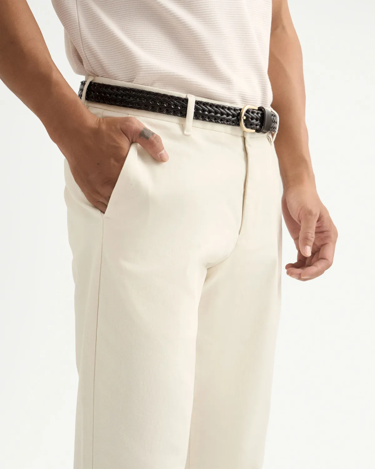 Quần kaki nam Form Slim cropped - RT 10S25PCA015 | ROUTINE CÀ MAU