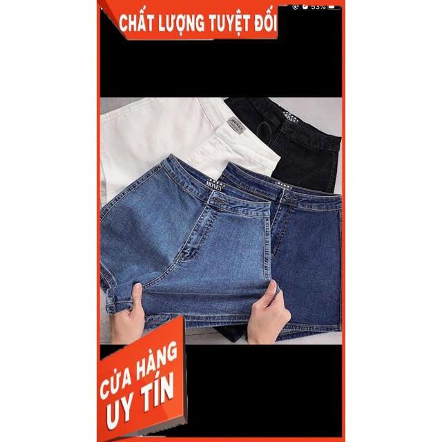 QUẦN SHORT JEANS ÔM LƯNG SIÊU CAO KO TÚI- ảnh thật shop chụp