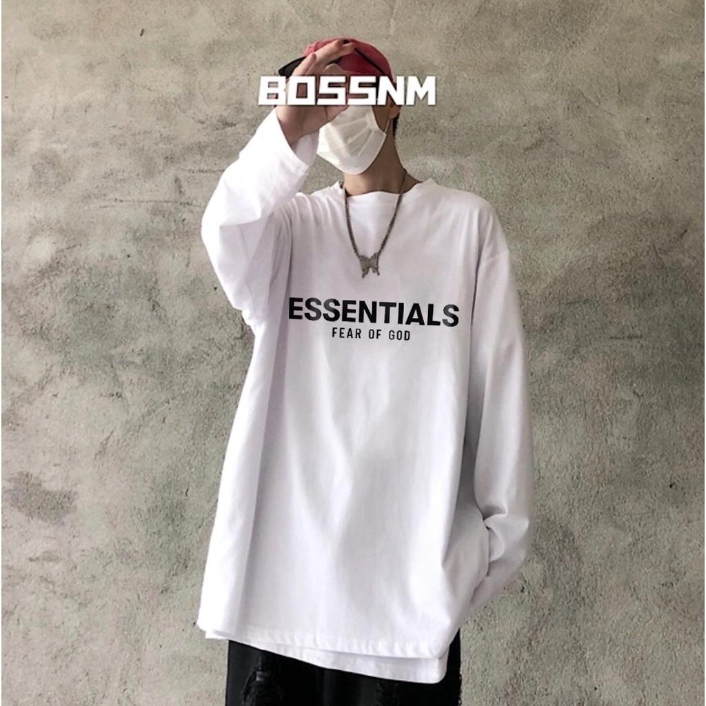 Áo thun dài tay MEANSTORE phông Unisex nam nữ tee oversize form rộng pull Ulzzang Hàn Quốc vải mềm - Hình in