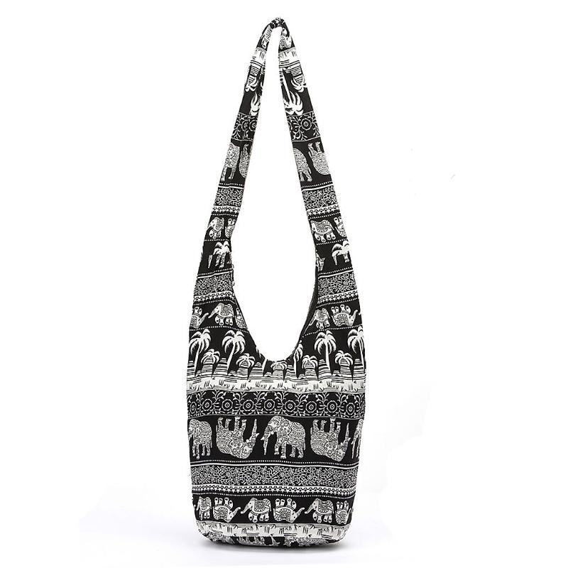 THINKTHENDO Rất Phổ Biến Nữ Hippie Đeo Vai Viền Lớn Ví Dân Tộc Tote Túi Xách Du Lịch