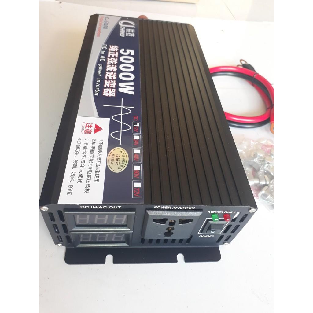 BỘ KICH ĐIỆN 12v/24V -220V - 5000W Sóng Sin Chuẩn