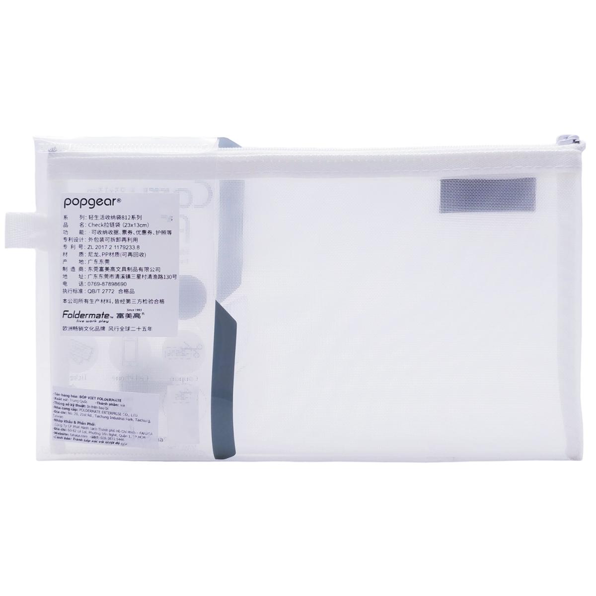 Bóp Viết Lưới - popgear 81290 - Màu Trắng