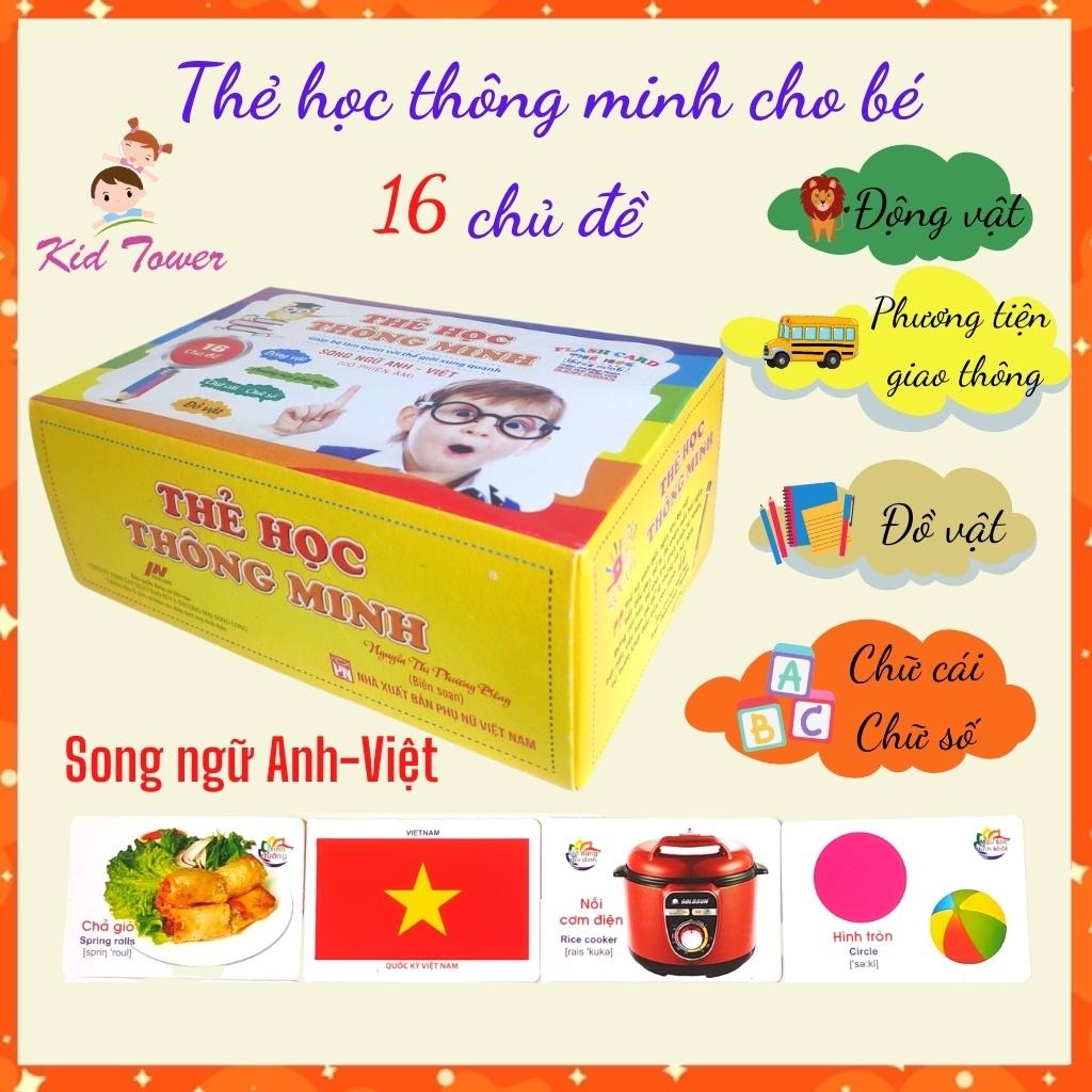 Đồ chơi giáo dục thẻ học thông minh cho bé 16 chủ đề