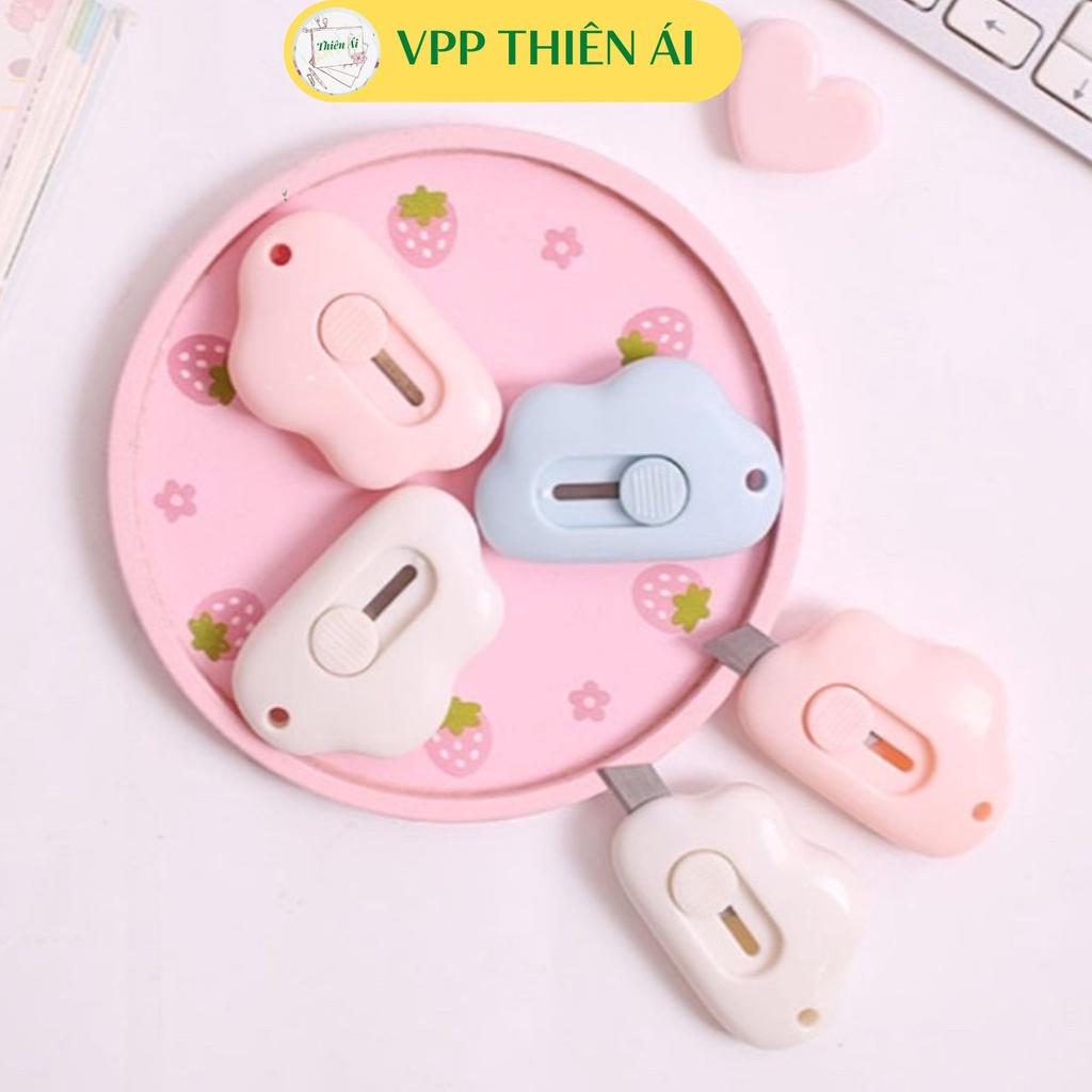 Dao rọc giấy mini cute hình đám mây, thiết kế nhỏ gọn, bỏ túi tiện lợi - Vpp Thiên Ái