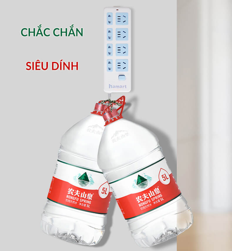 Vỉ 16 Nẹp Dây Điện LỚN Dán Tường Móc Treo Kẹp Cố Định Dây Cáp Lớn (TV, Tủ Lạnh, Máy Giặt...)