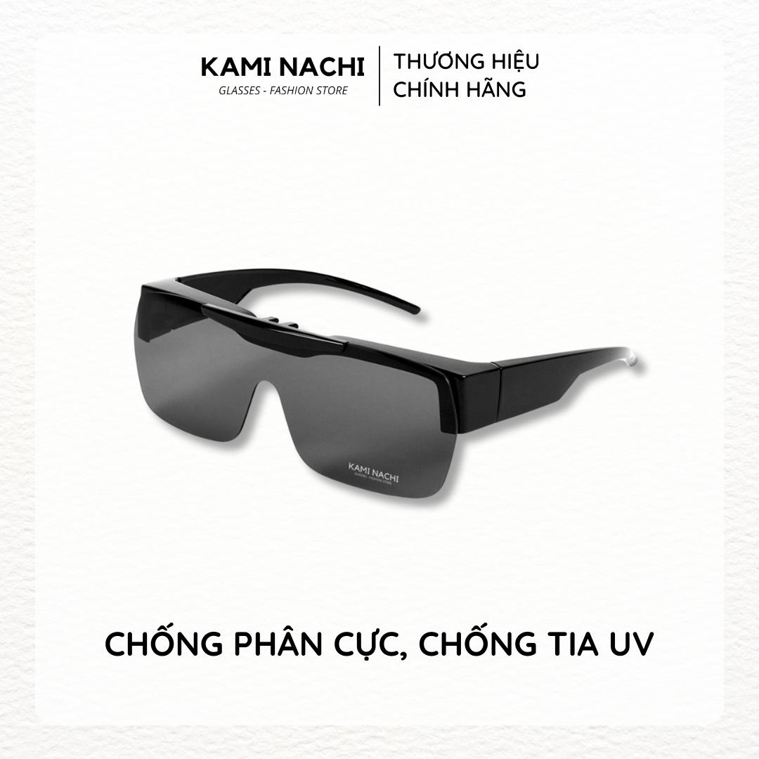Gọng kính Shield Glasses chống phân cực, chống tia UV, có thể lật lên KAMI NACHI T8805
