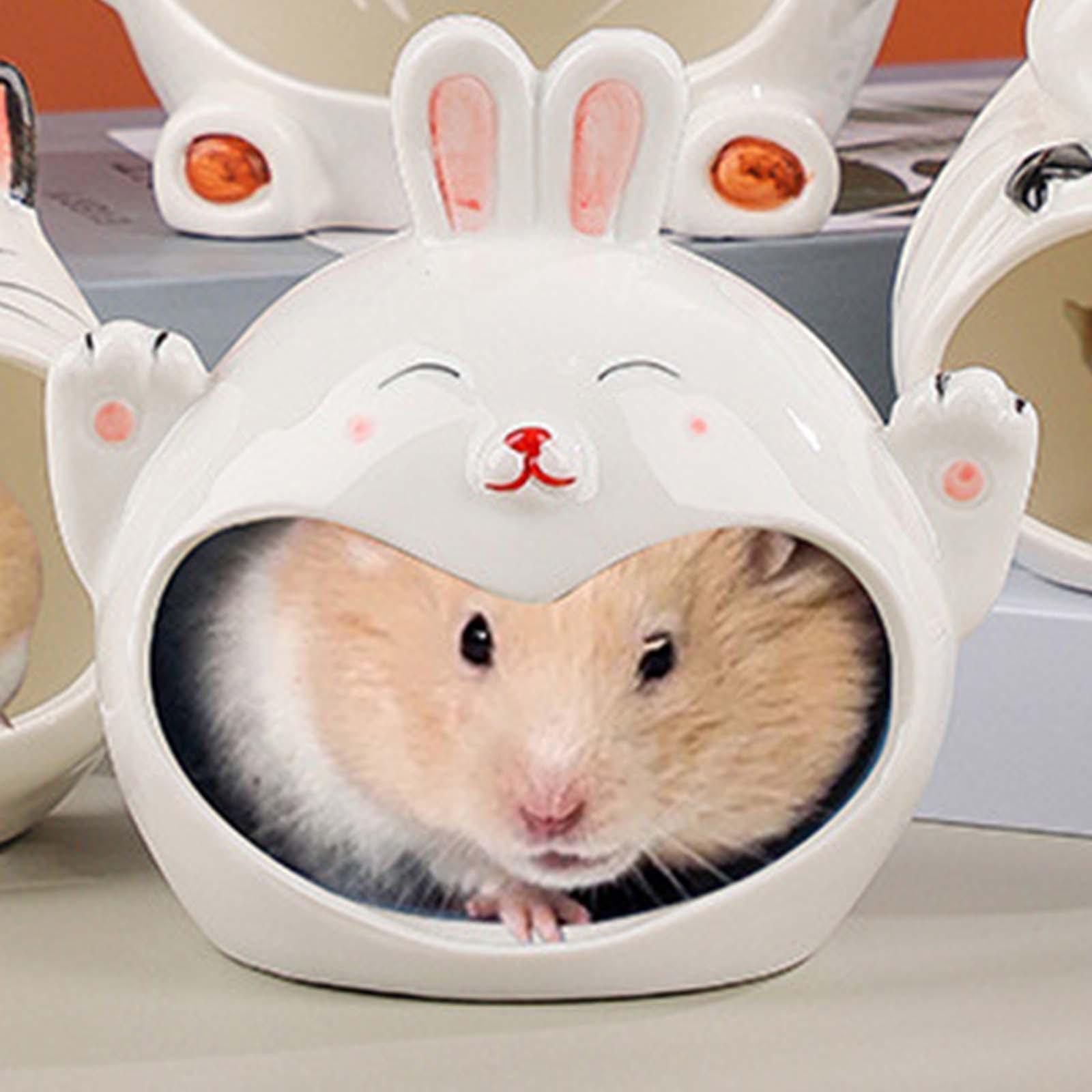 Hamster Sleeping Cave Bed Bear Shape Nest for Small Pet #1
