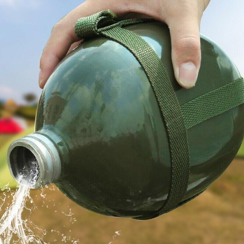 Bình tông bi đông nhôm xanh 2Lít cao cấp bình tông đựng nước