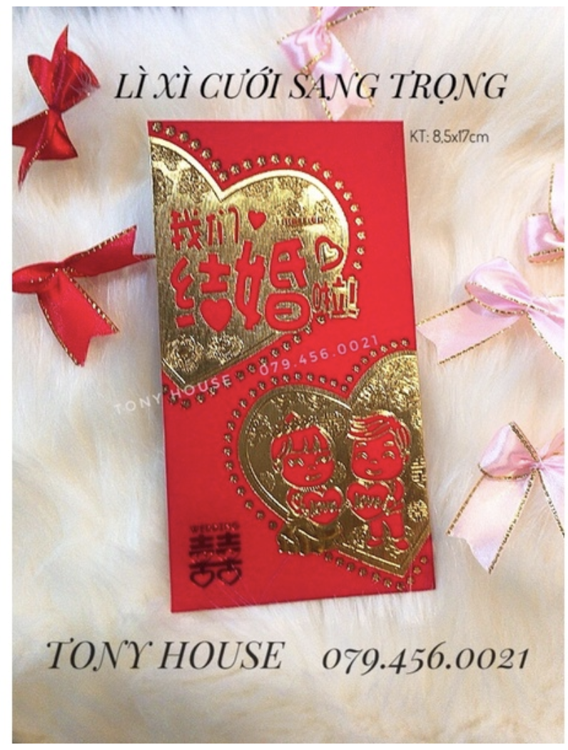 Phong bao lì xì cưới truyền thống