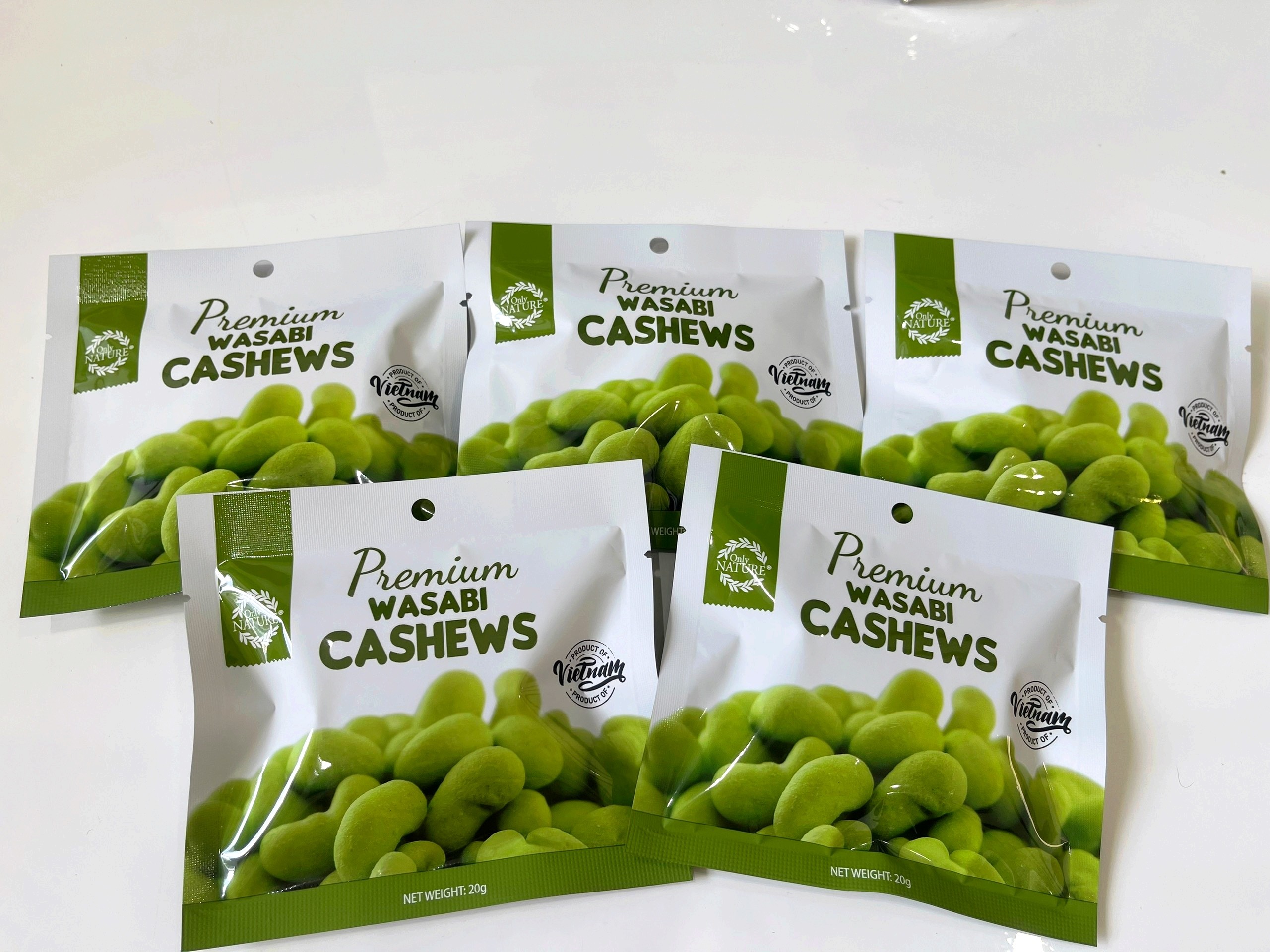 Hạt Điều Wasabi Only Nature 20gr / Túi Hàng Việt Nam Xuất Khẩu
