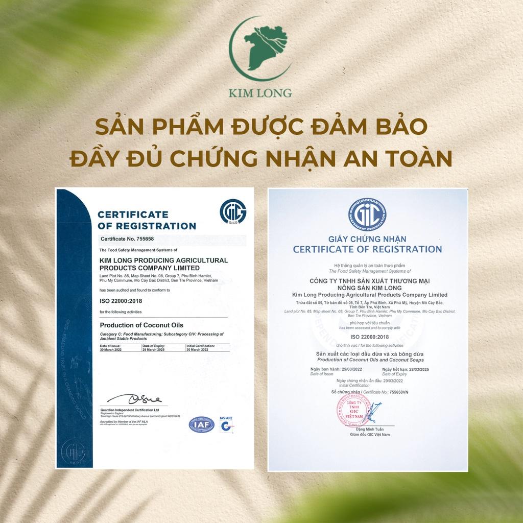 Xà Bông Dừa Nghệ Kim Long Sạch Da Sáng Mịn, Giảm Mụn Lưng, Hỗ Trợ Mờ Vết Thâm 100gram