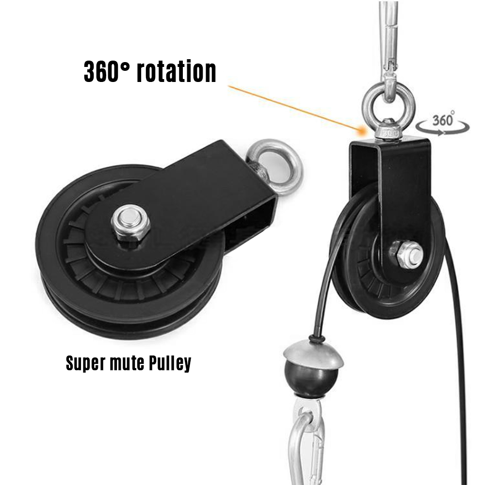 Hệ thống gắn máy cáp ròng rọc với chốt tải nâng cấp xoay 360 độ có thể tháo rời dành cho dân tập thể thao