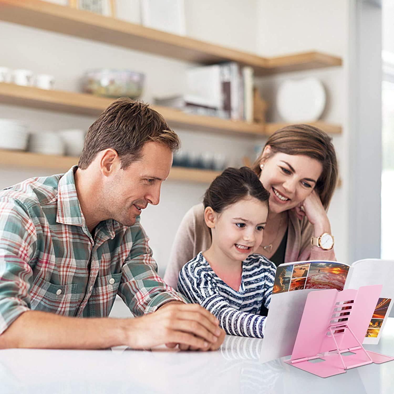 Reading Racks Metal, Uchbag Metal có thể gập lại, trẻ em kế toán, BookStore Book Stand, Chủ sở hữu sách dạy nấu ăn, người giữ sách nấu ăn đọc giá
