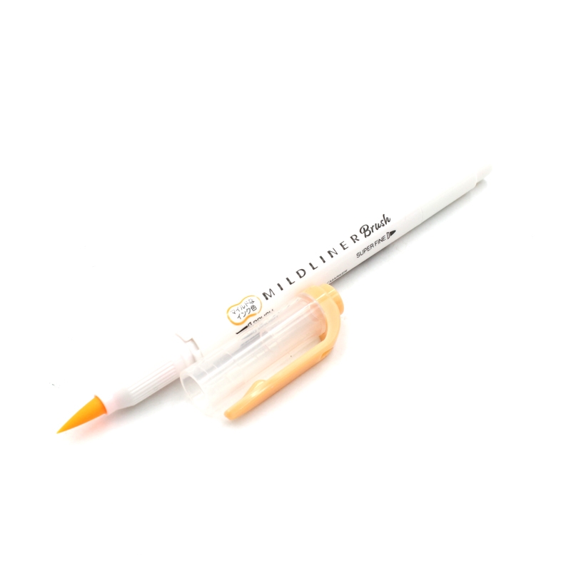 Viết Cọ Nhật Mildliner - Zebra WFT8-MOR - Màu Cam