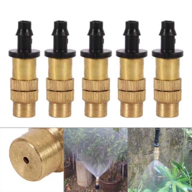 Bộ KIT Phun Sương Tưới Cây Tự Động gồm 20 Béc Bằng Đồng Cao Cấp kèm 25m Dây và đầy đủ phụ kiện
