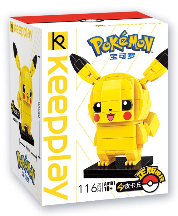 Đồ Chơi Xếp Hình Thông Minh Nhân Vật Pokemon Pikachu Keeppley qman A0101