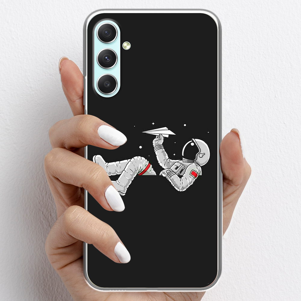 Ốp lưng cho Samsung Galaxy A34 nhựa TPU mẫu Phi hành gia