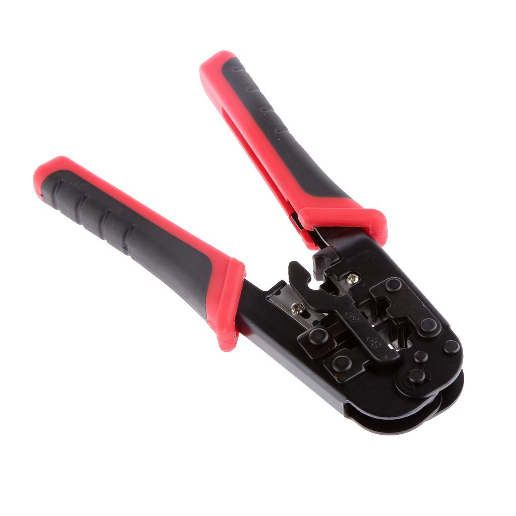 Professional Network Ethernet LAN Phone Crimper Crimp Tool CAT5e/6 RJ45/12