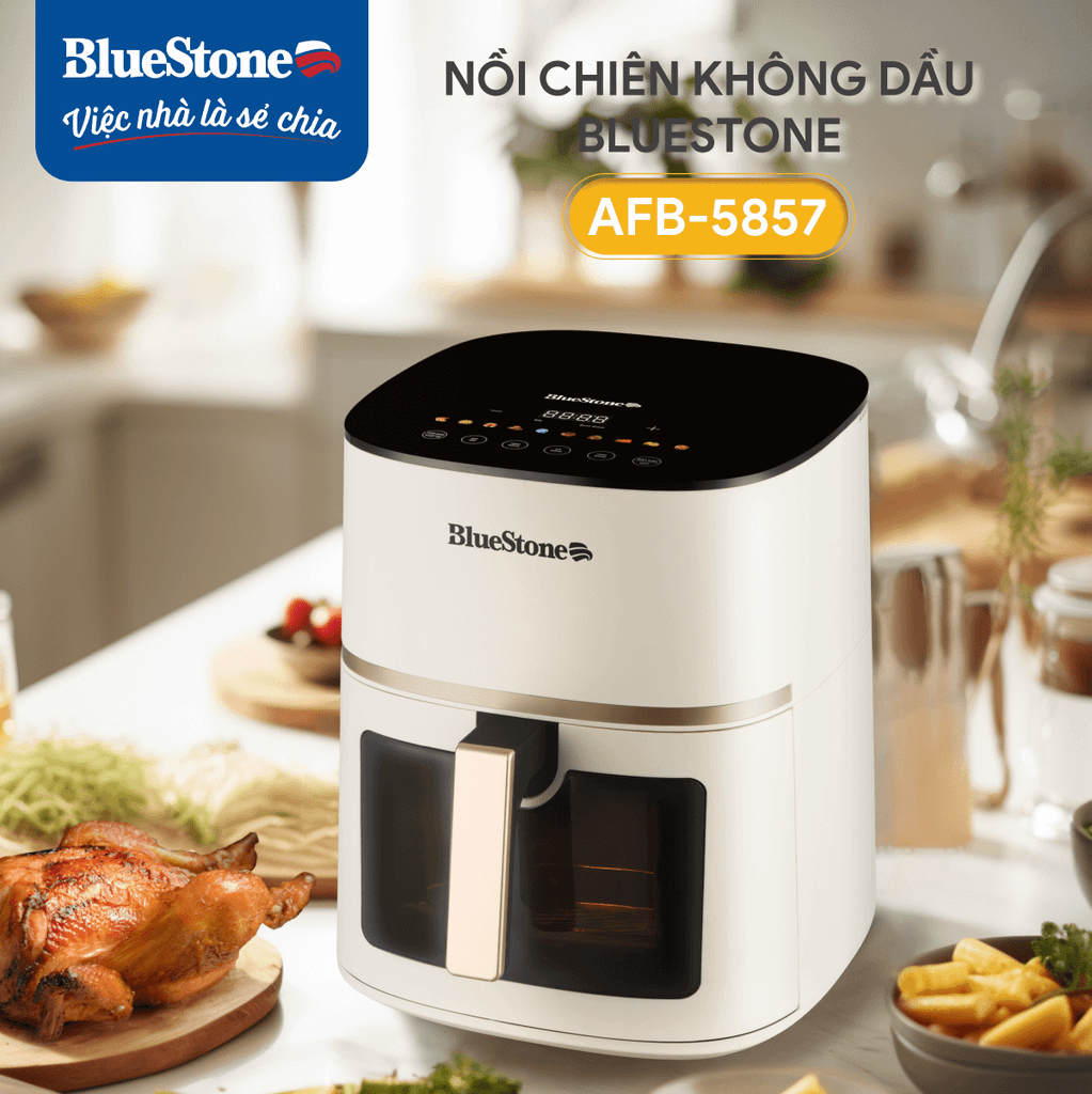 Nồi Chiên Không Dầu BlueStone AFB-5857 7 Lít 1800W - Hàng chính hãng