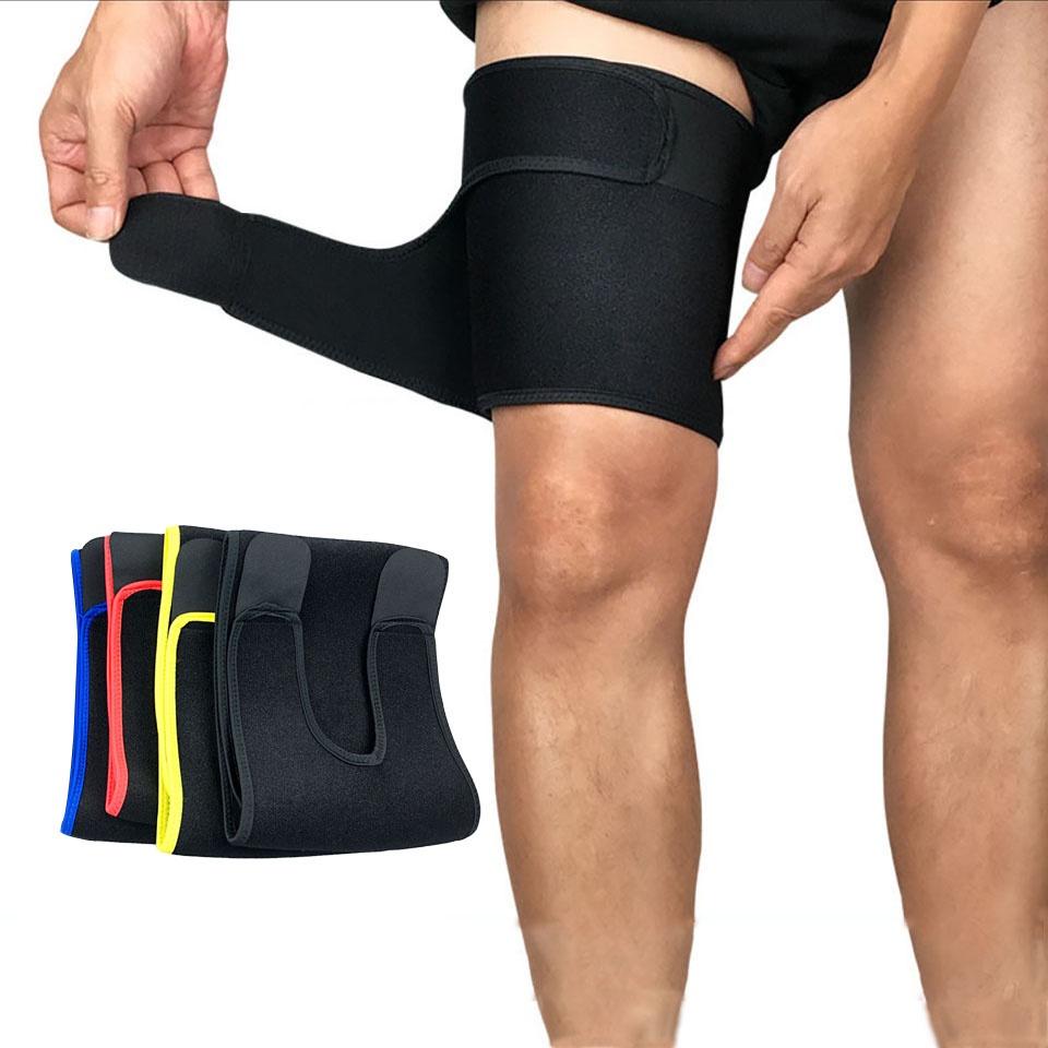 Đai quấn đầu gối/đùi nén co giãn hỗ trợ giảm đau dành cho vận động viên thể thao ngoài trời thích hợp cho nam và nữ
