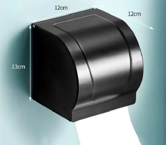 Móc giấy vệ sinh màu đen bằng inox 304