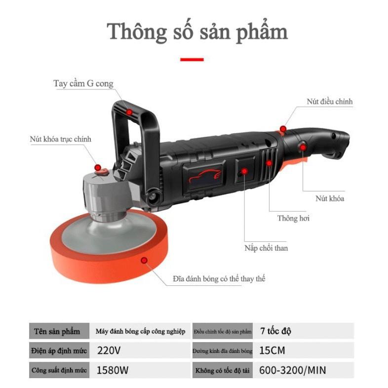 Máy chà nhám đánh bóng xe thế hệ mới chống ồn hiệu quả