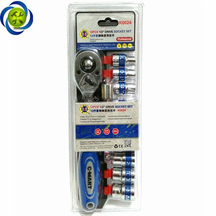 Bộ tuýp C-MART K0024 1/2 12 chi tiết