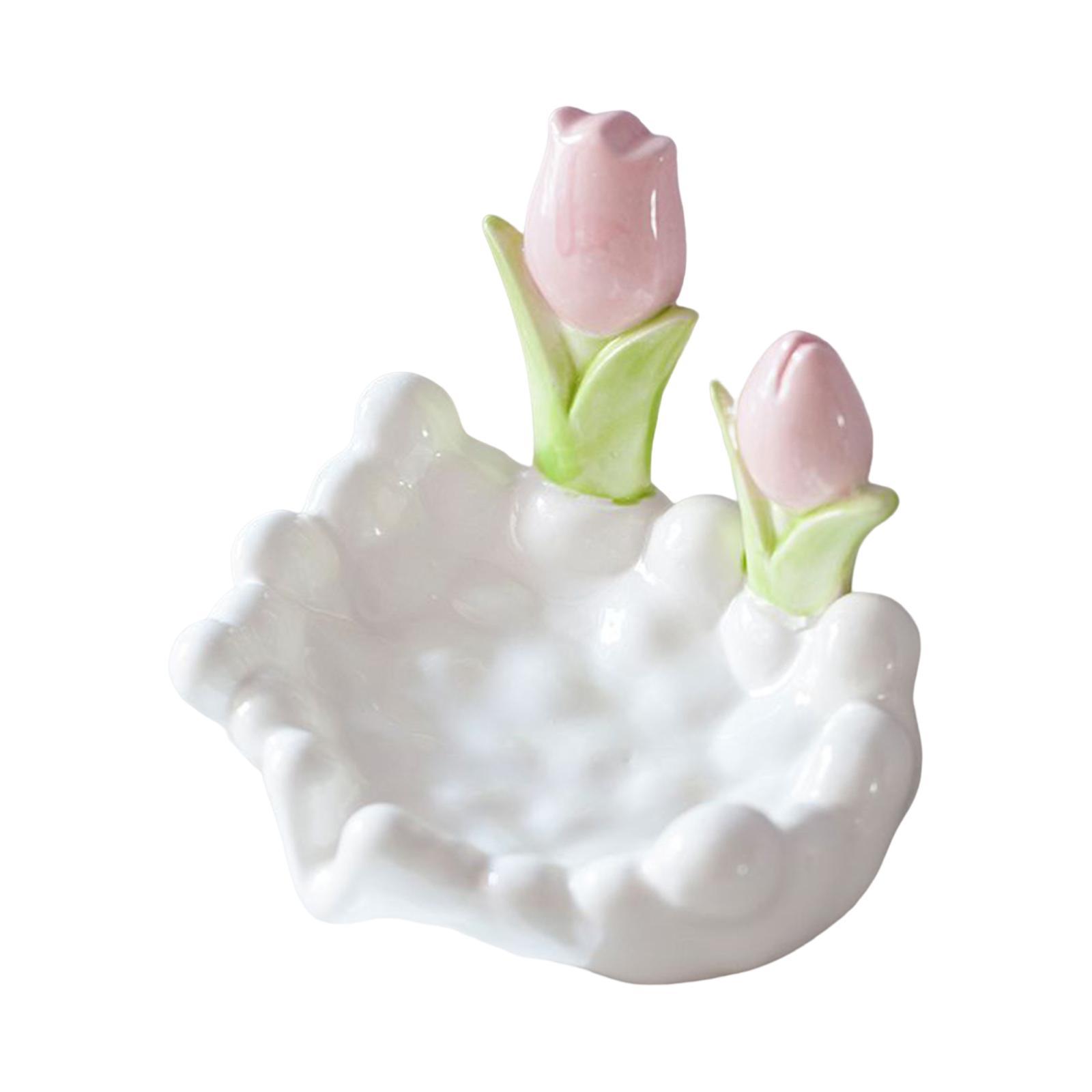 Soap Container Box Bathroom Punch Free Smooth Cartoon Flower Shape Soap Dish