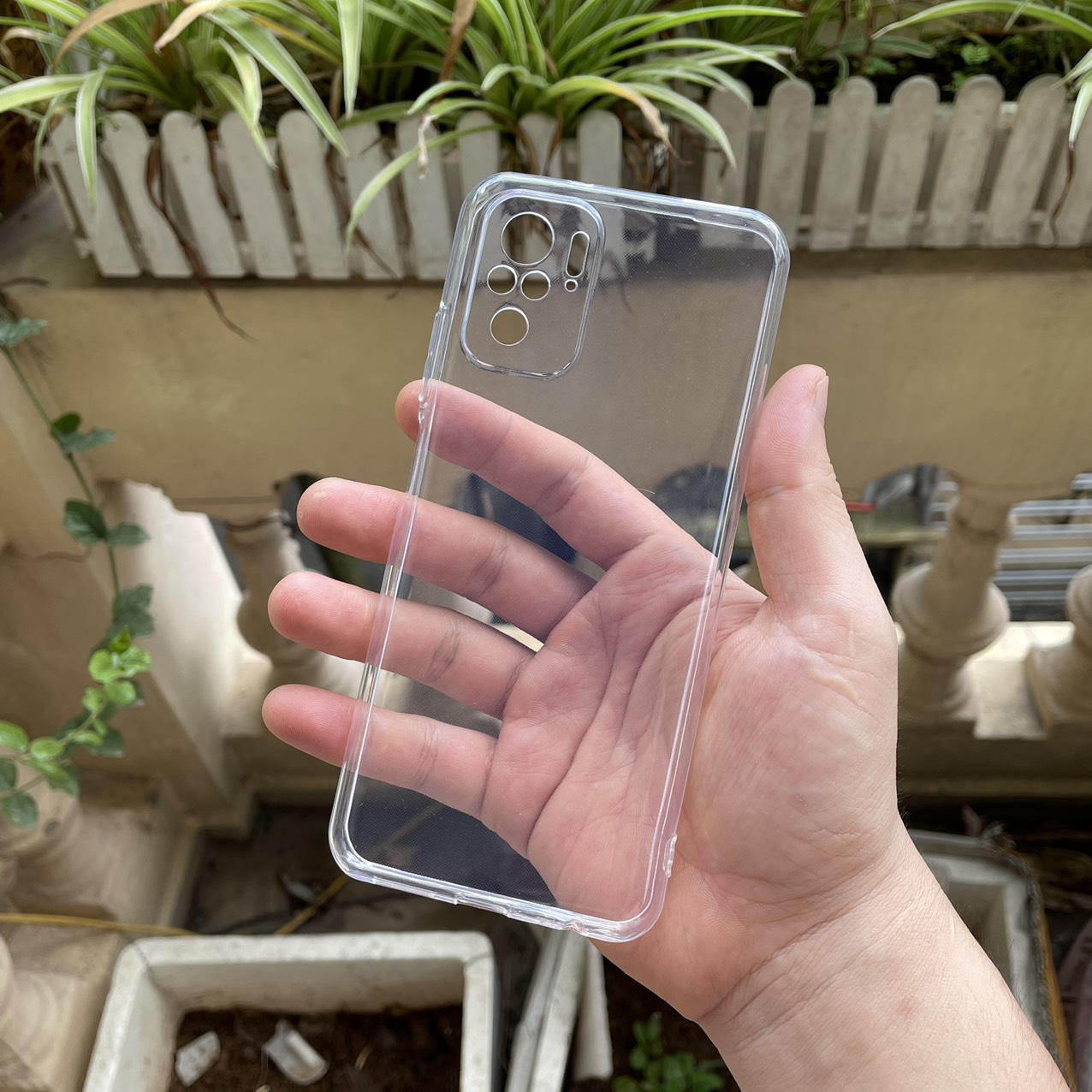 Ốp lưng silicon Gor trong suốt, siêu mỏng, bảo vệ camera cho Xiaomi Redmi Note 10 4G, Redmi Note 10s- Hàng nhập khẩu