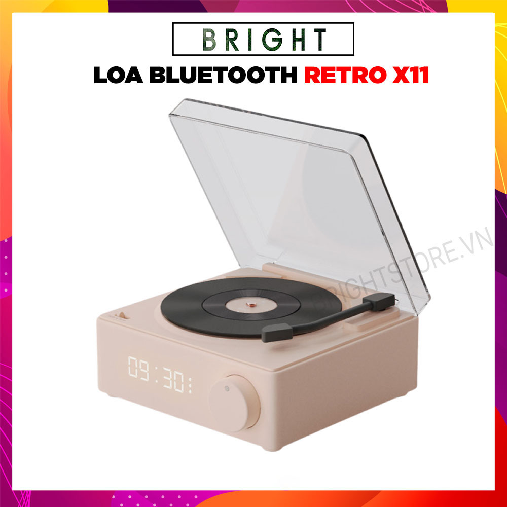 Loa Bluetooth Retro Giả Lập Đĩa Than X11 ( Phiên Bản Nâng Cấp của X10)