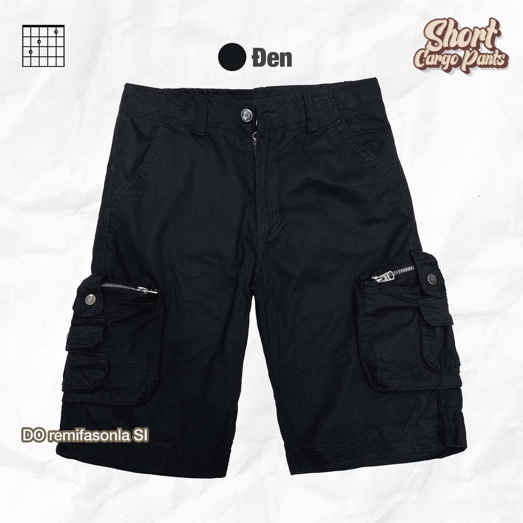 Quần Short Kaki Túi Hộp Nam Màu Sắc Vintage - New - Quần Đùi Túi Hộp Chất Vải Đẹp Ảnh Thật Tự Chụp