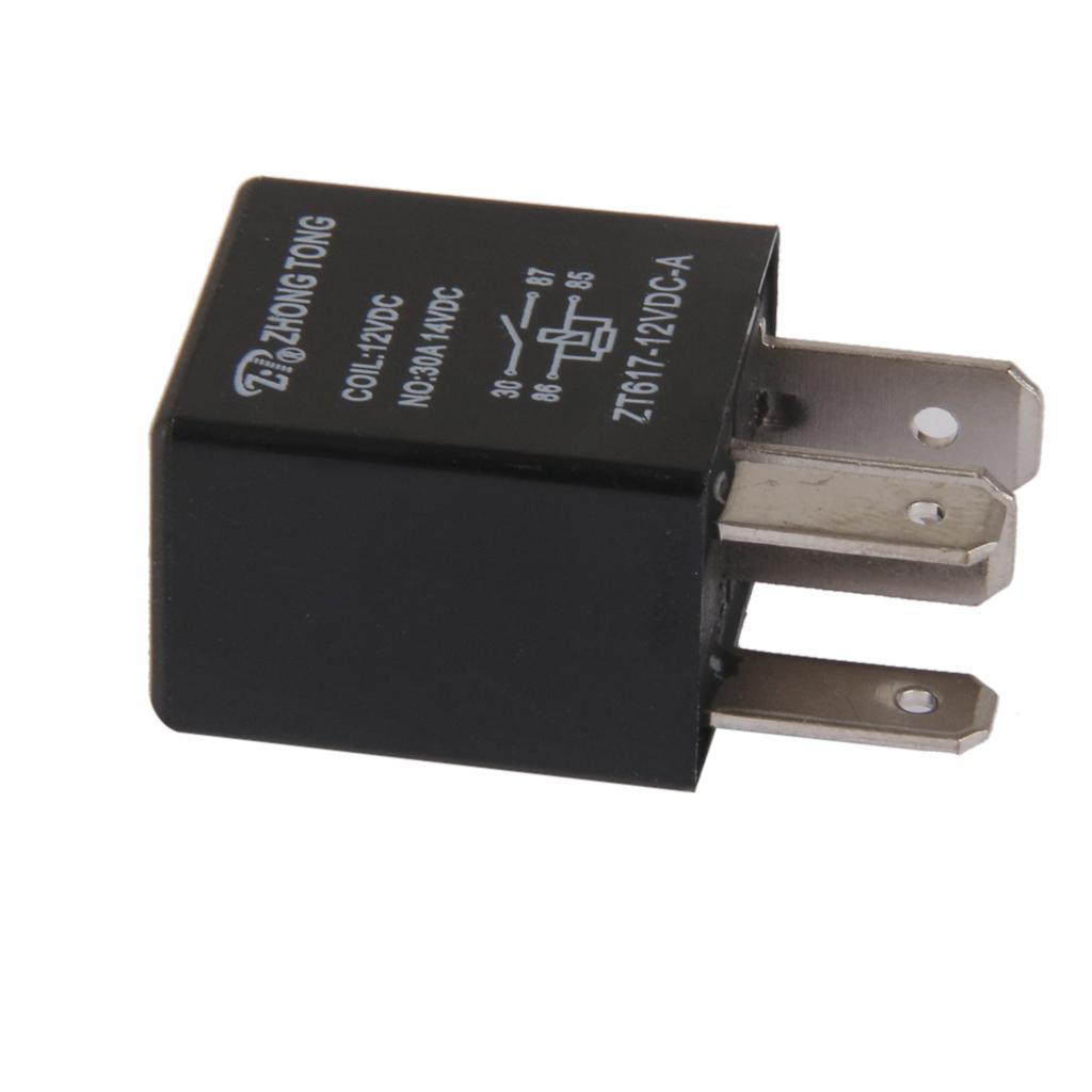 12xCar Truck Auto Automotive DC 12V 30A 30 AMP Relay Relays 4 Pins 4P