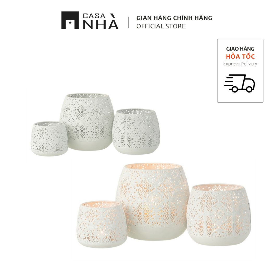 Chân nến/ Lồng đèn kim loại ARABESCA