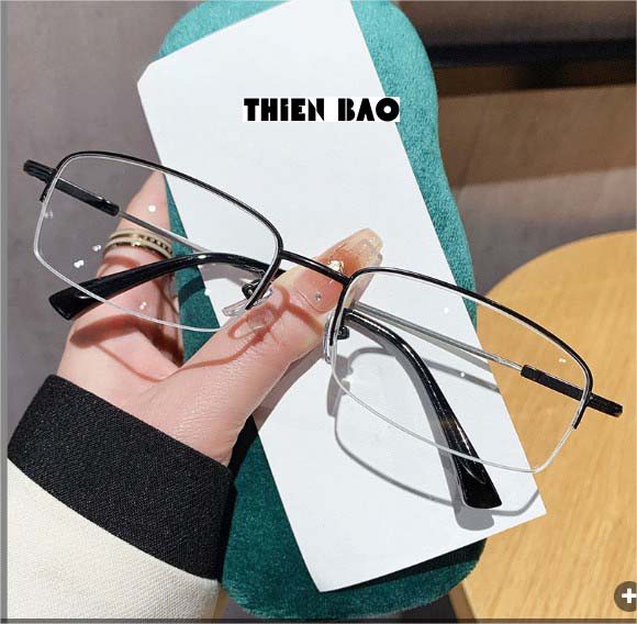 Kính lão thị, viễn thị càng hợp kim titan siêu dẻo xẻ cước KVM367 loại I sáng rõ chuẩn độ, đeo rất êm ái